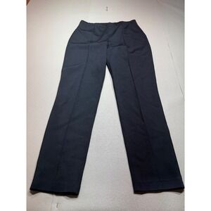 NWT St. John Collection Caviar Black Knit Pintuck‎ Pull On Pants MSRP:$495